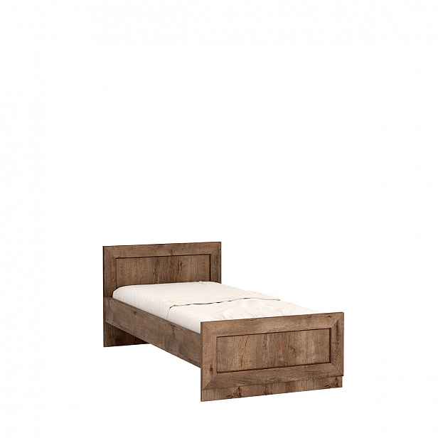 Jednolůžková postel GIADA - 90x200, dub lefkas