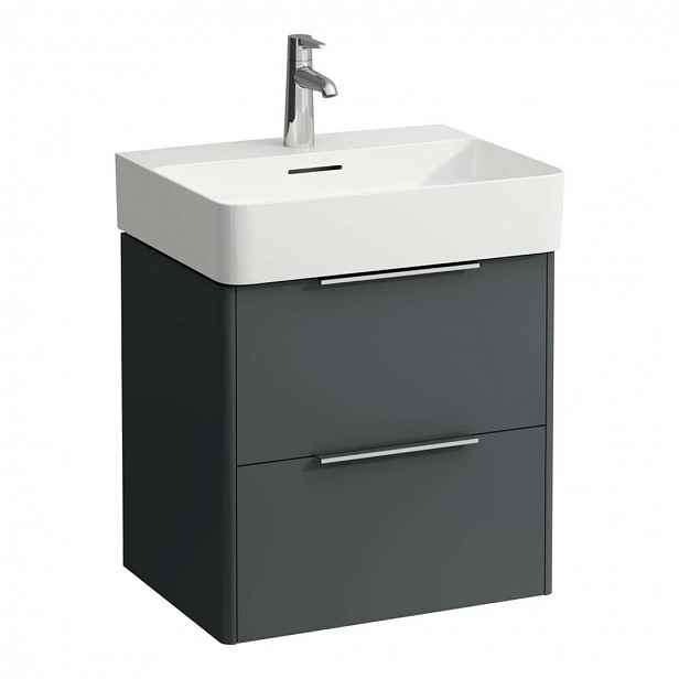 Laufen Base - Umyvadlová skříňka, 52x53x39 cm, 2 zásuvky, šedá H4021921102661