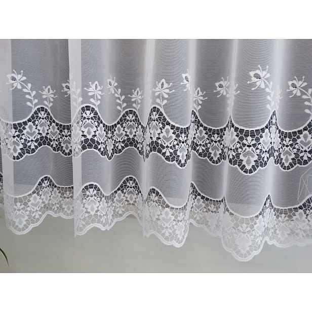 Mg Záclona žakár 34804 Bílá 250x250 cm hotová s páskou M