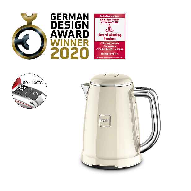Rychlovarná konvice Novis Kettle KTC1 (krémová)