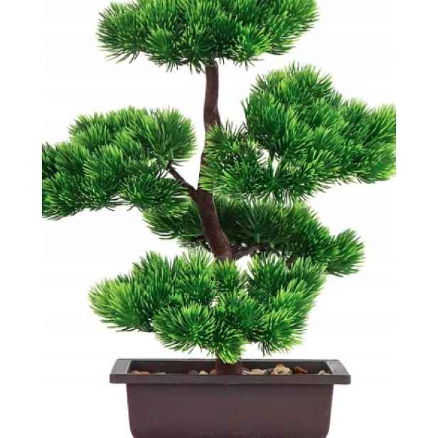 Stromek Bonsai Umělá Rostlina V Květináči 33 CM Zelená Dekorace