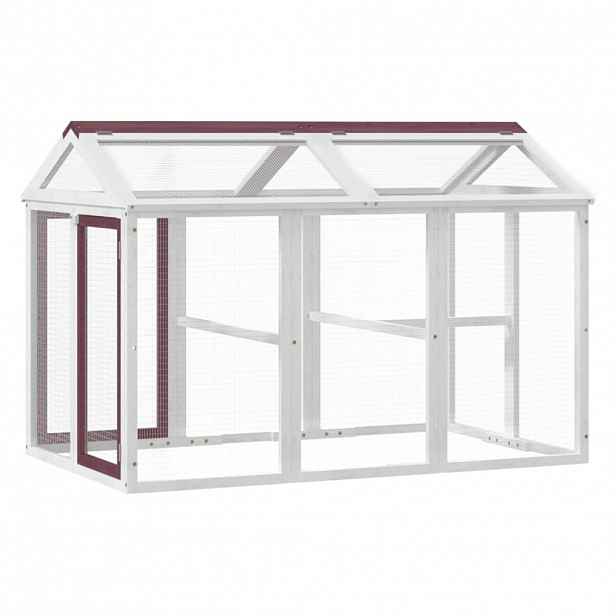 vidaXL Výběh moka 141 x 94 x 104 cm masivní borové dřevo