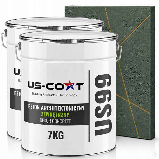 Fasádní Omítka S Strukturou Betonu 2x7KG Zelená Tmavá F466 Hotová Hmota