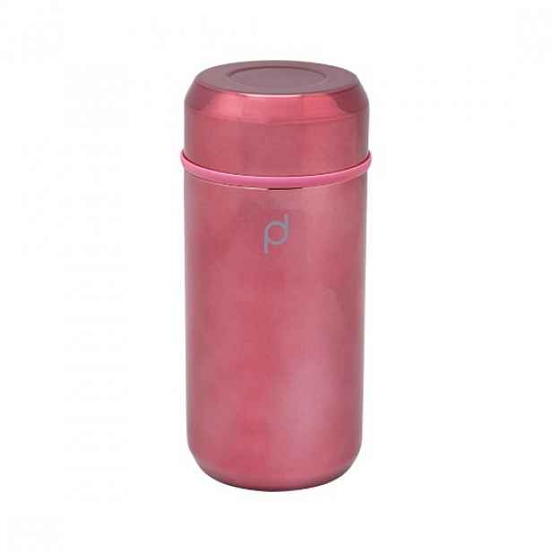 Tepelně izolační láhev z nerezové oceli, "DrinkPod", 350 ml, Metallic