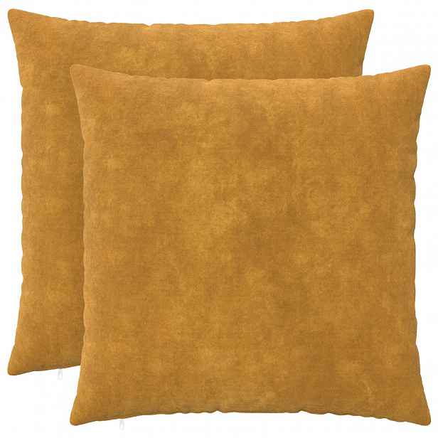 vidaXL Povlak na polštář 2 pcs HEERLEN Žlutá 55 x 55 cm