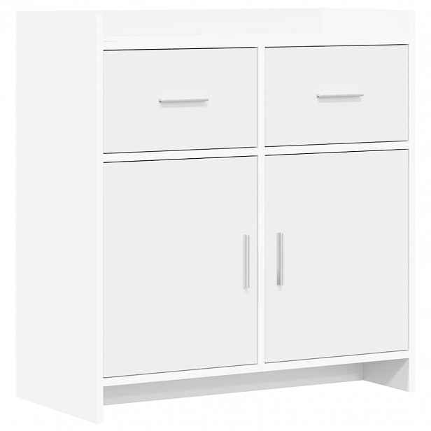 vidaXL Servírovací skříň Bílá 75 x 36 x 80 cm Kompozitní dřevo