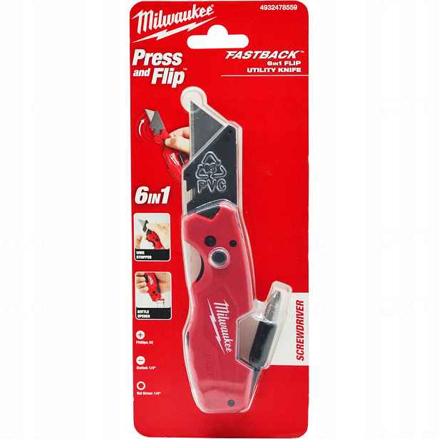 Nůž trapézový nůž 6v1 Fastback Milwaukee 4932478559