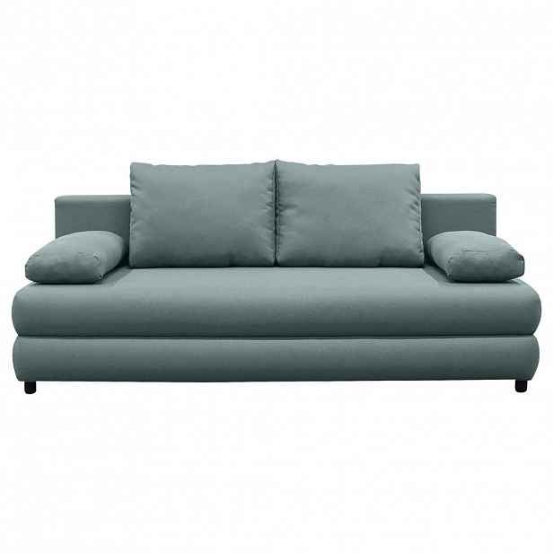 P & B ROZKLÁDACÍ POHOVKA, textil, mátově zelená