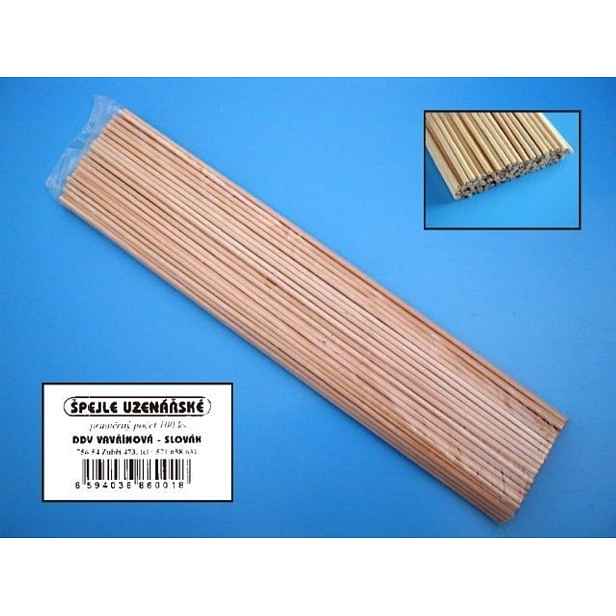 špejle 30cm, d3mm,100ks, uzenář., balené, dřevo