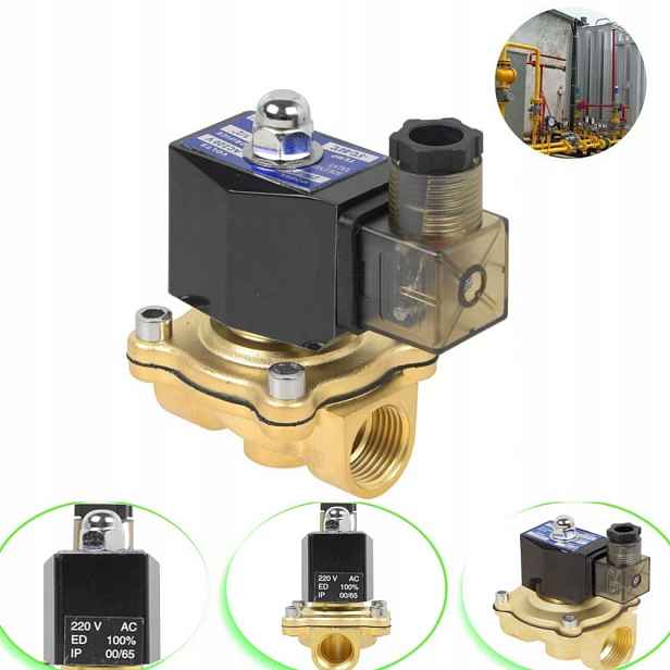 Elektromagnetický ventil 1/2" 0-10 Nc normálně uzavřený ventil 220 V