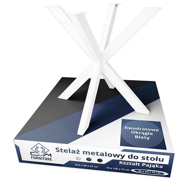 Noha Ke Stolu Kovová Konstrukce Pro Stolek Lavička Pavouk Loft Silná Bílá