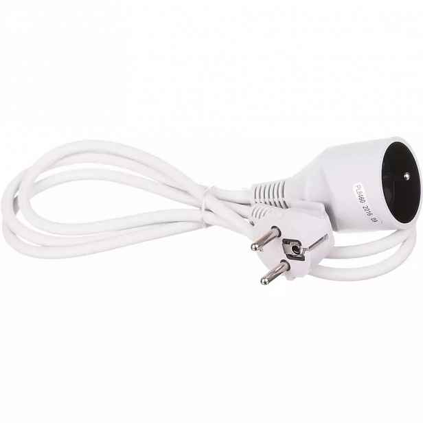 Prodlužovací kabel 1G zásuvka 3X1 Z/U 1,5M 28221 šedý