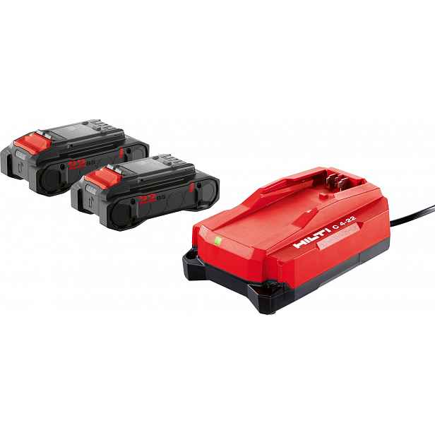 Sada akumulátorů s nabíječkou Hilti B 22-85 + C 4-22 Nuron 4 Ah