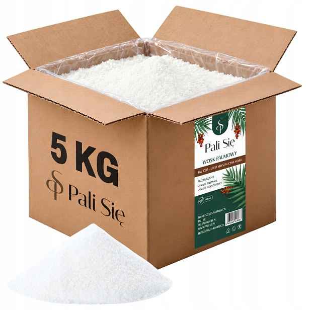 Vosk s péřovým efektem, sloupové svíčky 5 kg