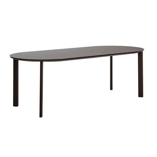 Zahradní jídelní stůl se skleněnou deskou 100x230 cm Erice – Kave Home