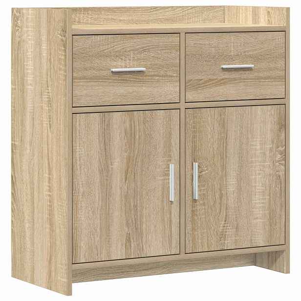 vidaXL Servírovací skříň Dub sonoma 75 x 36 x 80 cm Kompozitní dřevo