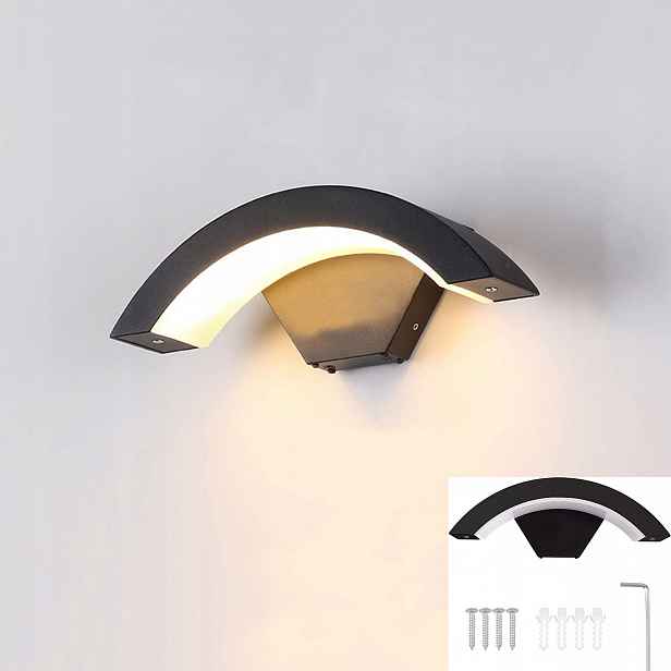 18W teplé světlo Led venkovní retro nástěnná lampa, voděodolná IP65
