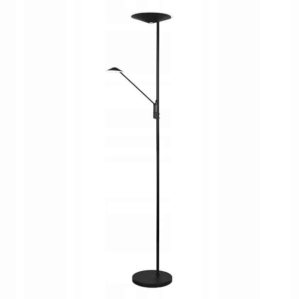 Led podlahová lampa Brantford 30W, černá, 2 body světla, Trio