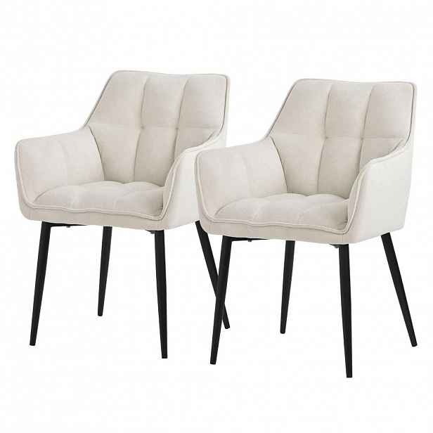 ML-DESIGN JÍDELNÍŽIDLA, SADA 2 KS, krémová froté látka