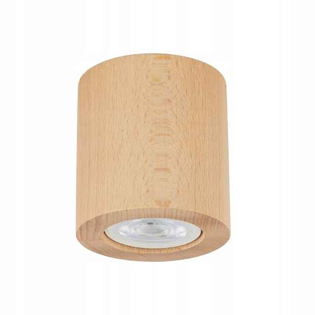Nástěnné svítidlo Spot Kulaté Stropní Svítidlo Hnědé Eve Moderní dřevo GU10 Tk Lighting