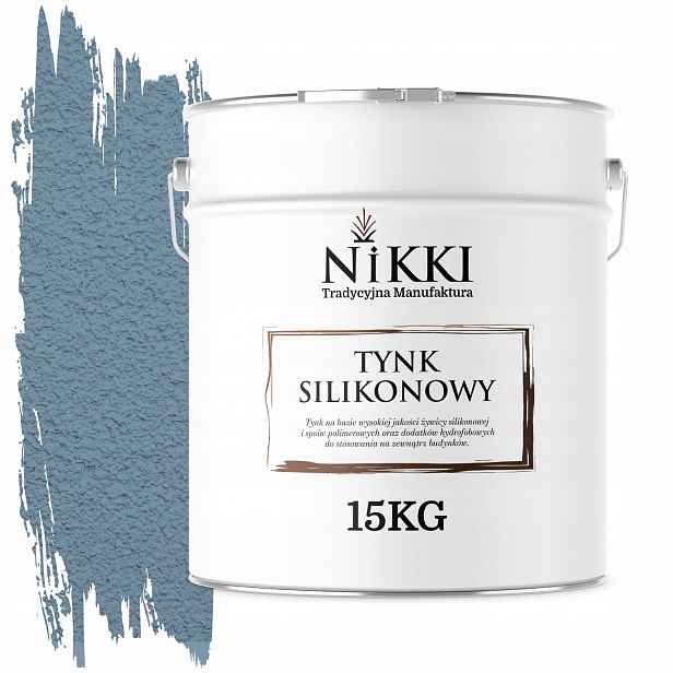 Silikonová Omítka Fasádní Modrá F126 15KG Struktura "beránek" Zrno 3.0mm
