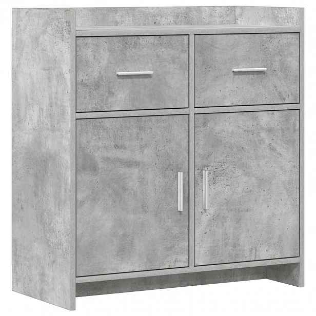 vidaXL Servírovací skříň Betonově šedá 75 x 36 x 80 cm