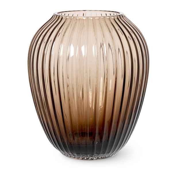 Hnědá skleněná váza Kähler Design Hammershøi, výška 18,5 cm