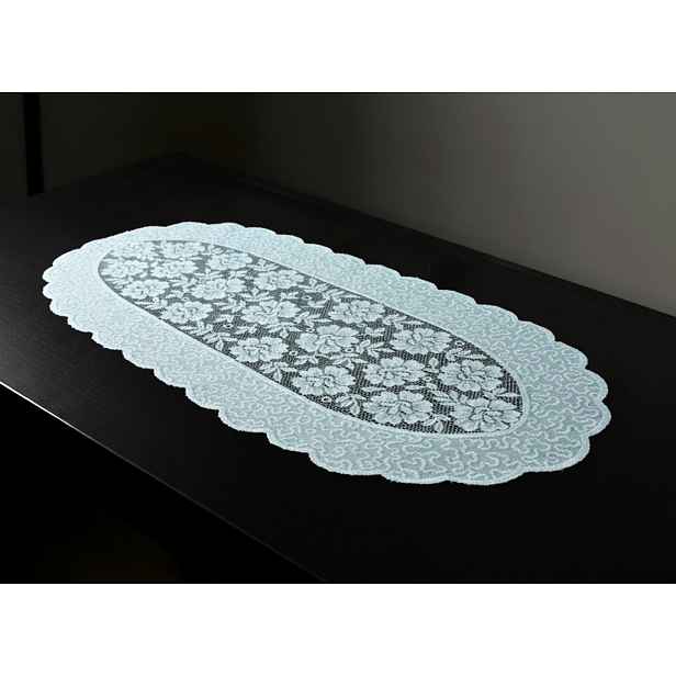 Žakárový ubrus - běhoun HALINA různé rozměry bílá MyBestHome Rozměr: 110x45 cm