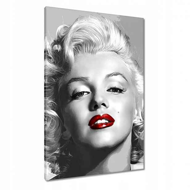 Obrazy 60x90 Monroe Červené rty