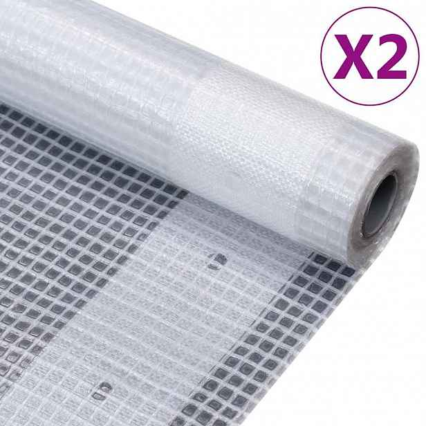 vidaXL Krycí plachty 2 ks 260 g/m² 2 x 10 m bílé