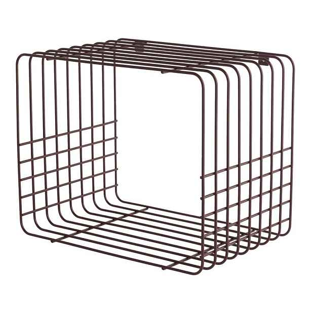 Vínová patrová kovová police 38 cm Wire – Mette Ditmer Denmark