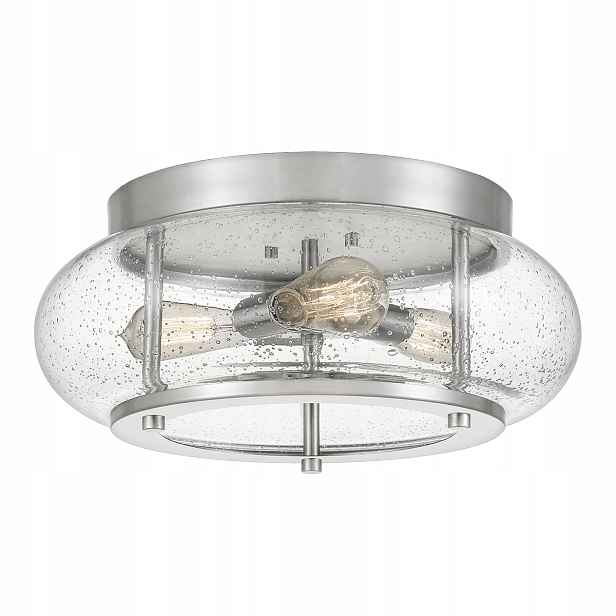 Stropní Svítidlo Quoizel Trilogy 40.6 cm 3xE27 60W Nikl Sklo