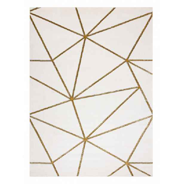 AKCE: 200x290 cm Kusový koberec Emerald 1013 cream and gold, bílá, kancelář, Dywany Łuszczów
