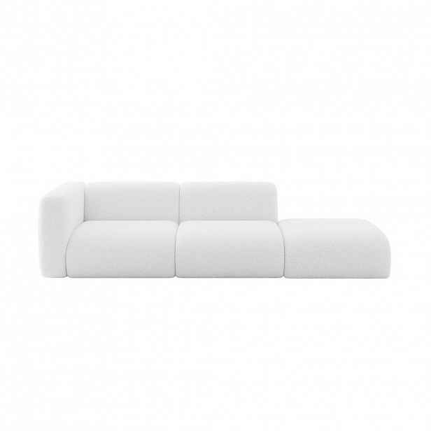 ALTDECOR POHOVKA S LEVOU OTOMANOU MIRA-S3 296x89x70 Bílá Bouclé