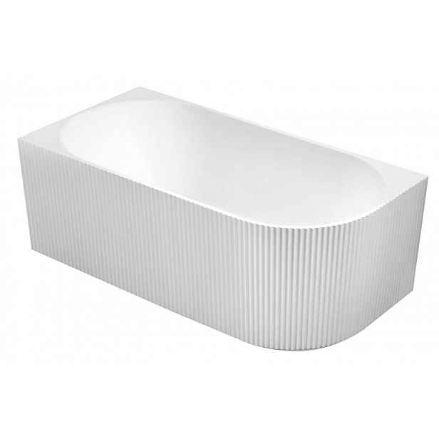 Aqualine Tibera - Vana 170x80 cm, levá, bílá E1026G