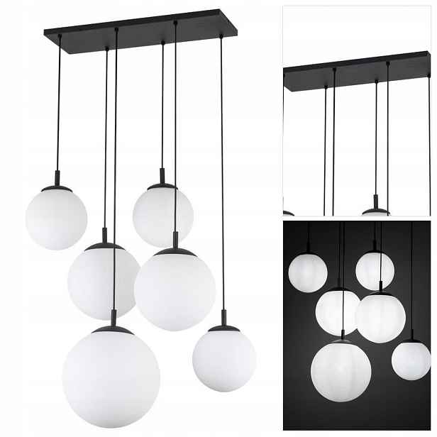 Černá závěsná lampa Esme s moderním designem nad kuchyňským barem Tk Lighting
