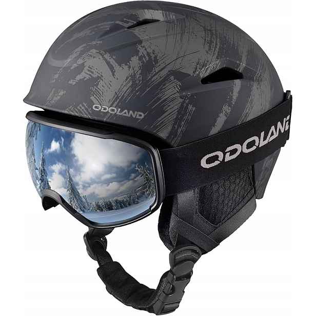 Lyžařská přilba Odoland SP0790 Black Gold M 57-59 Cm Brýle