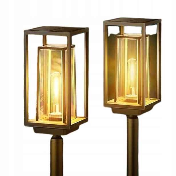 Solární Lampa Led zapichovací Puaida černá 72 cm 2 ks do zahrady Terasa Zahrada