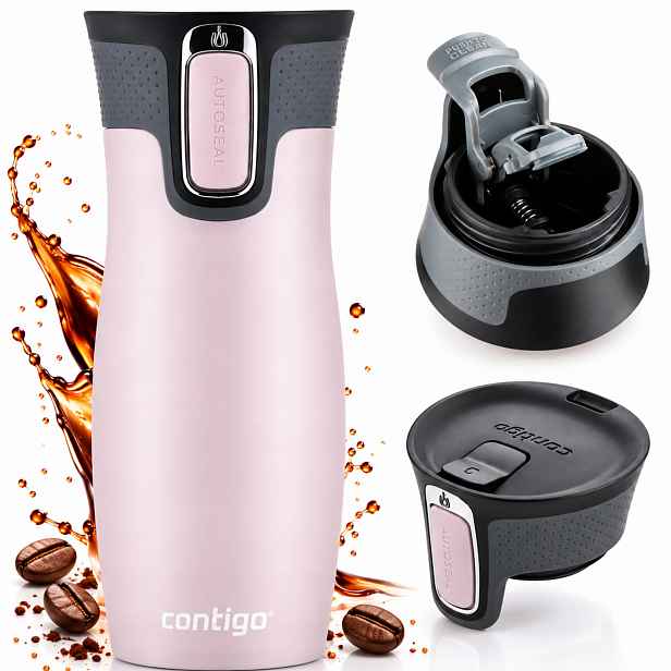 Termohrnek Contigo West Loop 2.0 Na Kávu Do Auta Matný Růžový 470 ML