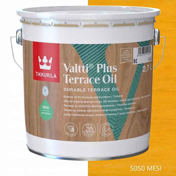 Tikkurila Olej Na Dřevo Valtti Plus Terrace Oil 2,7 L, Barva 5050 Měsíců