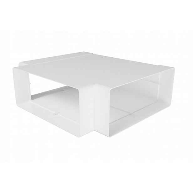 ventilační Y-kus Przybysz Horizontální Pvc plochý kanál 220x90 mm