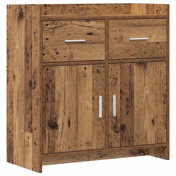 vidaXL Servírovací skříň Staré dřevo 75 x 36 x 80 cm Kompozitní dřevo