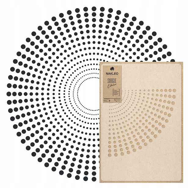 Malířská šablona Mandala XL průměr 105 cm pro omítky Opakovaně Použitelný Omítka Beton