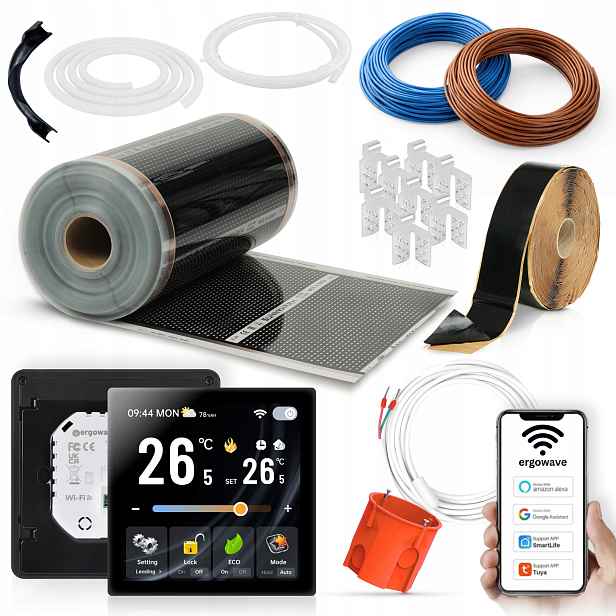 Sada fólie 140W-5m2 s termostatem Smart Wifi