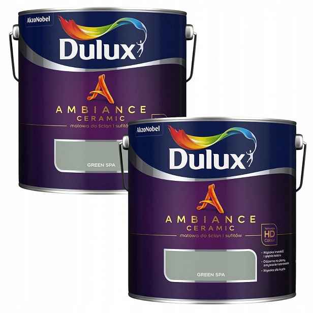 Set Dulux 2x2,5L Ambiance Ceramic Barva Keramická Na Stěny Green Spa 5L