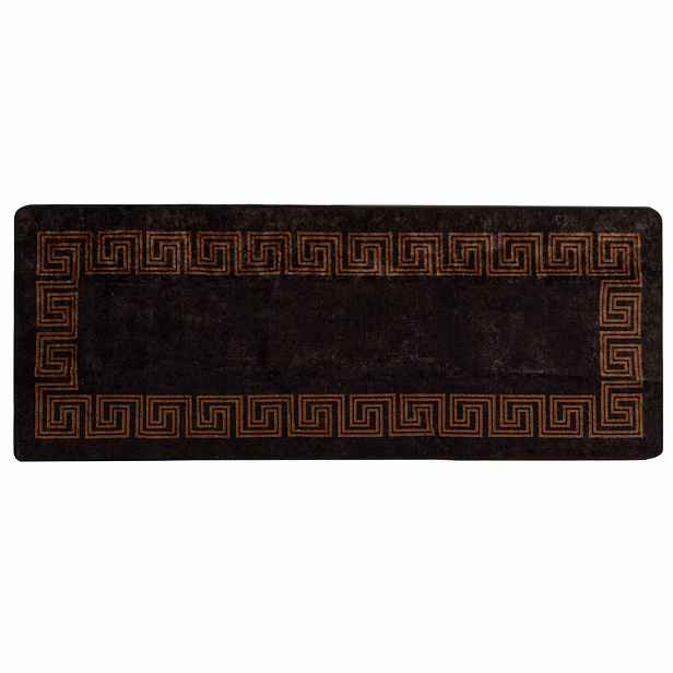 vidaXL Běhoun MARSA Černá 100 x 250 cm Polyester a PVC
