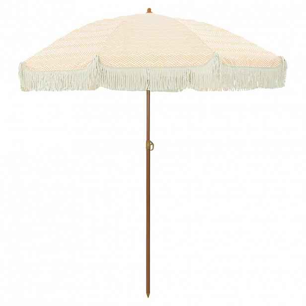 vidaXL Plážový slunečník 160 x 160 x 196 cm Polyester a ocel Kulatý