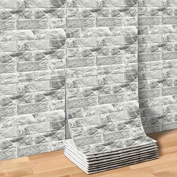 TEMU 5M/10M 3D Samolepky na tapety s cihel, samolepicí pěnové obklady, texturovaný design, obklady pro renovaci domácnosti, odlep a nalep, snadné