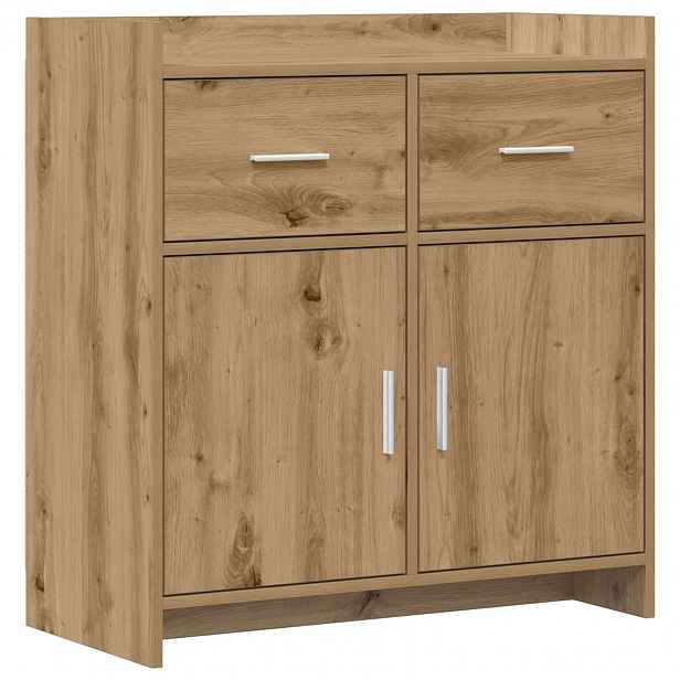 vidaXL Servírovací skříň Dub artisan 75 x 36 x 80 cm Kompozitní dřevo