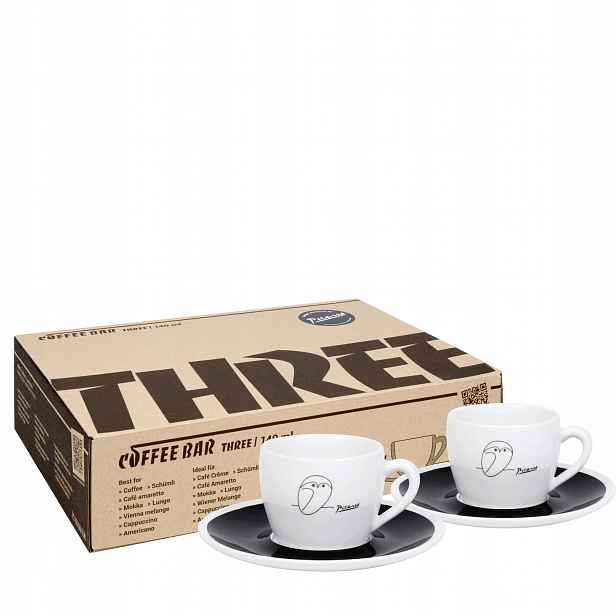 Sada 2 univerzálních šálků 140 ml Picasso Sova Coffee Bar Three